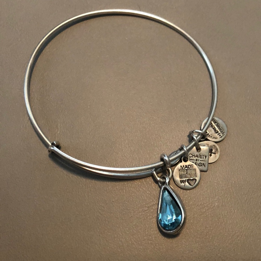Alex and Ani Birthstone Charm Bangle